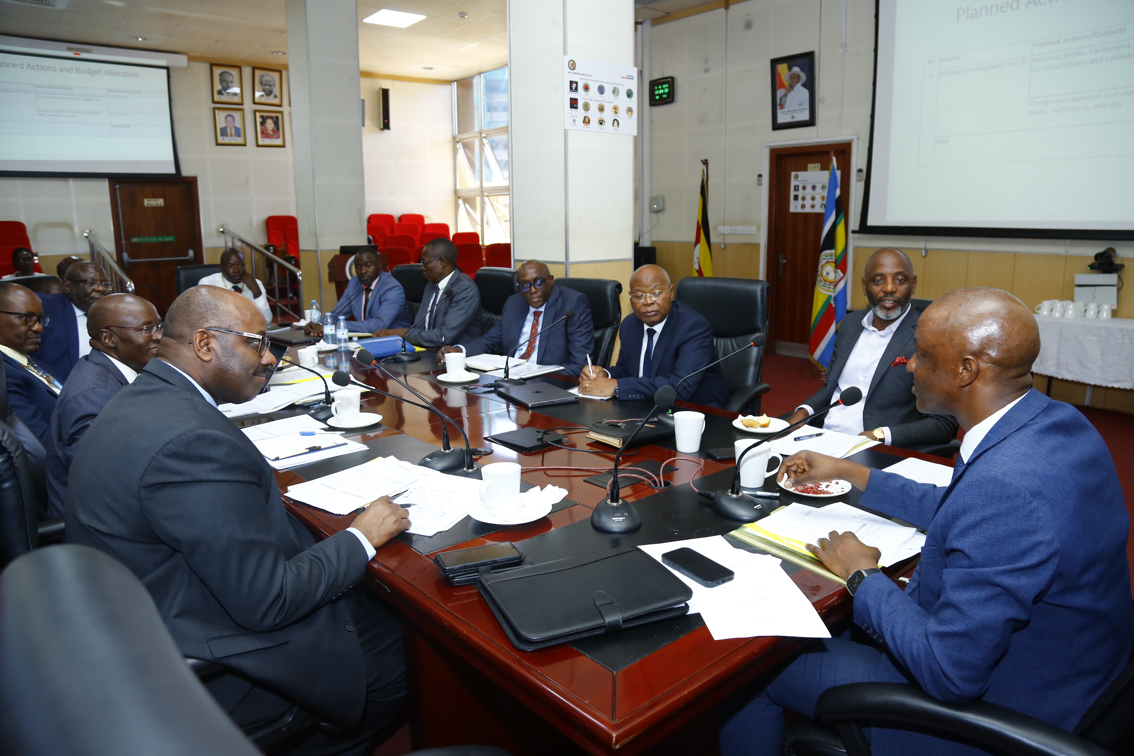 PSST Mr. Ramathan Ggoobi chairing the 13th Development Plan Implementation (DPI) Programme working group meeting