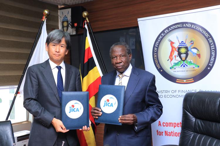 Finance Minister Kasaija signs UGX 24 billion Grant Agreement with Japan