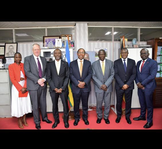 Finance Minister Kasaija Meets ABSA Group CEO Kenny Fihla 